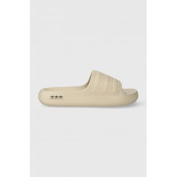 adidas Originals papuci Adilette Ayoon femei, culoarea bej GX7064 ieftini