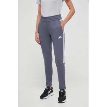 adidas Performance pantaloni de antrenament Tiro 23 culoarea gri, cu imprimeu HZ3018