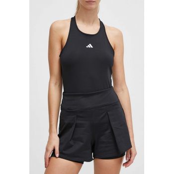 adidas Performance pantaloni scurți de antrenament Tennis Match culoarea negru, uni, high waist HZ4298 ieftini