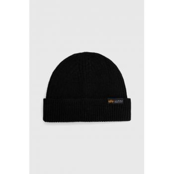 Alpha Industries căciulă Dockers Beanie culoarea negru, din țesătură uni 138905.03