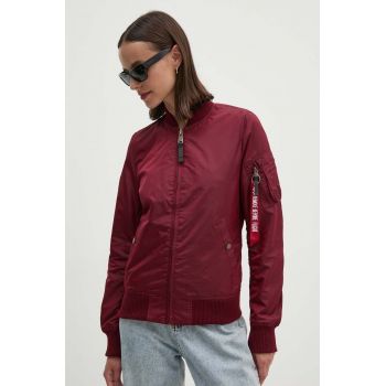 Alpha Industries geacă bomber femei, culoarea bordo, de tranziție 141041.184-maroon