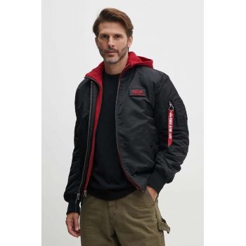 Alpha Industries geacă bomber MA-1 D-Tec SE bărbați, culoarea negru, de tranziție 133104.94