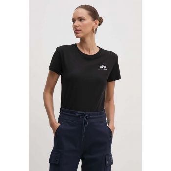 Alpha Industries tricou din bumbac Basic culoarea negru 196054.03-black