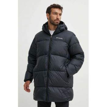 Columbia geacă M P￬t Parka bărbați, culoarea negru, de iarnă 2050982