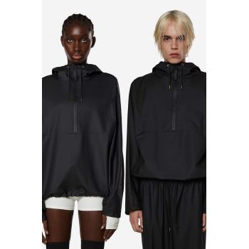 Rains geacă Anorak culoarea negru, de tranziție 18030-BLACK.