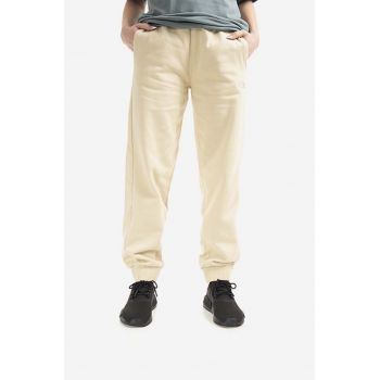 The North Face pantaloni de trening din bumbac Oversized Jogger culoarea bej, uni NF0A5IGE-3X4