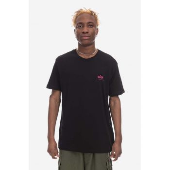 Alpha Industries tricou din bumbac Basic T Small Logo culoarea negru, uni 188505.693-black