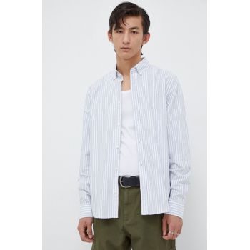 Les Deux camasa barbati, culoarea turcoaz, cu guler button-down, regular