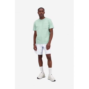 New Balance tricou din bumbac culoarea verde, uni MT23567SAE-SAE ieftin