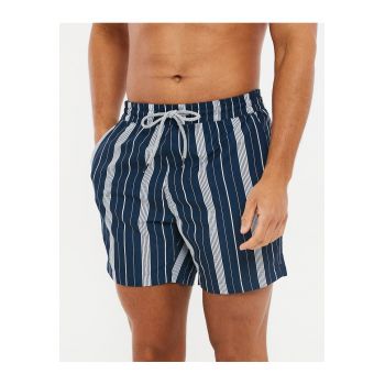 Pantaloni scurti de baie cu model in dungi Janerio 3635