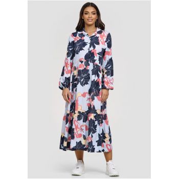 Rochie midi cu imprimeu floral Printed 3511