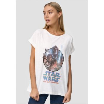 Tricou de bumbac cu decolteu rotund Star Wars The Last Command 4035