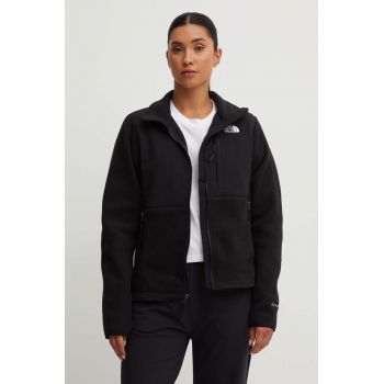 The North Face bluză Denali femei, culoarea negru, uni, NF0A7UR6JK31