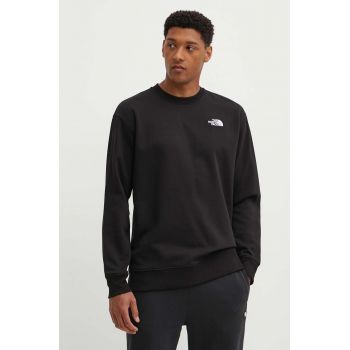 The North Face bluză Essential bărbați, culoarea negru, cu imprimeu, NF0A7ZJAJK31