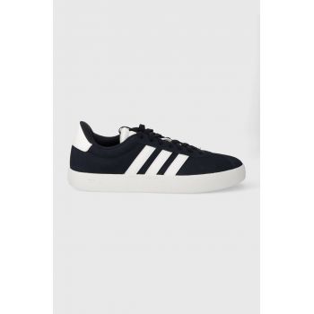 adidas sneakers din piele intoarsă COURT culoarea bleumarin ID6275 ieftini