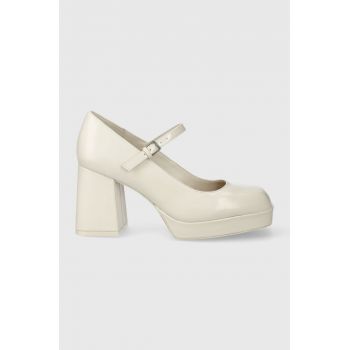 Aldo pumps TROWE culoarea alb, cu toc drept