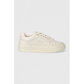 The Mercer Brand sneakers din piele The Open Era culoarea bej, ME234001