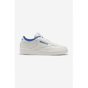 Reebok sneakers din piele Club C 85 IE9388 culoarea alb IE9388-white