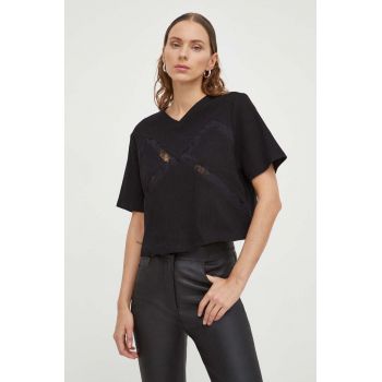 Remain tricou femei, culoarea negru