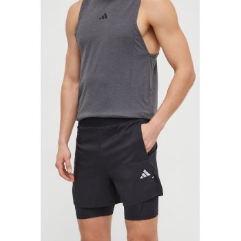 adidas Performance pantaloni scurți de antrenament GYM+ culoarea negru IR8597