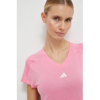 adidas Performance tricou de antrenament TR-ES culoarea roz IS3963