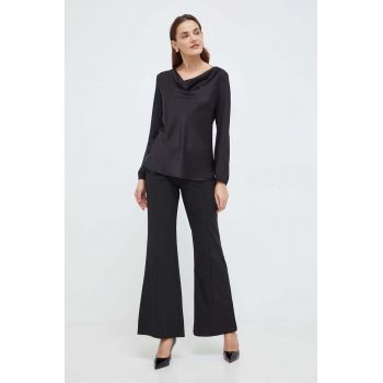 Answear Lab bluza femei, culoarea negru, neted