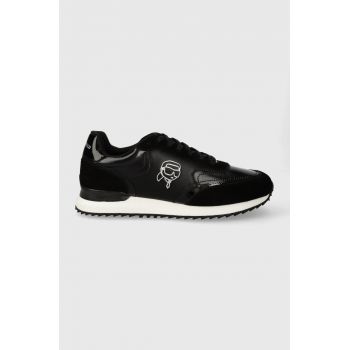 Karl Lagerfeld sneakers din piele VELOCITOR II culoarea negru, KL52931N