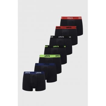 Levi's boxeri 7-pack barbati, culoarea negru