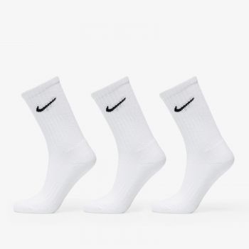 Nike Cushioned Training Crew Socks 3-Pack White ieftin