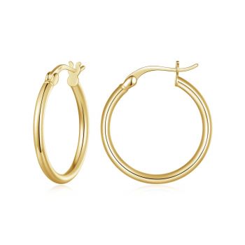 Cercei din argint Golden Hoops L