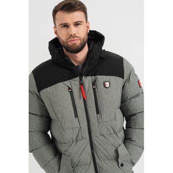 Jacheta parka cu model colorblock Cashblendeak