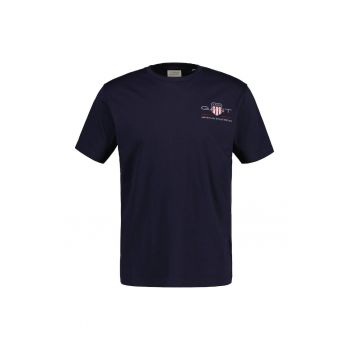 Tricou regular fit cu decolteu la baza gatului Archive