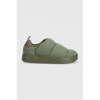 adidas Originals papuci copii PUFFYLETTE J culoarea verde