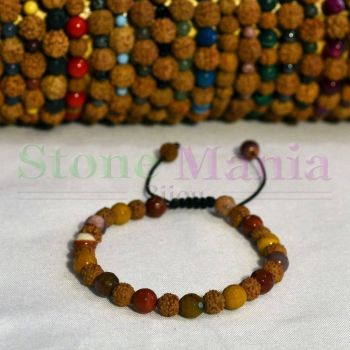 Bratara rudraksha 6mm si mookait 6mm ieftina