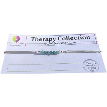 Bratara therapy apatit sfere 3mm si argint 925