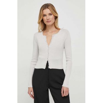 Pepe Jeans cardigan FALON femei, culoarea gri, light