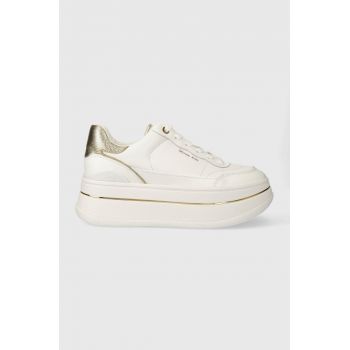 MICHAEL Michael Kors sneakers din piele Hayes culoarea alb, 43R4HYFS2L