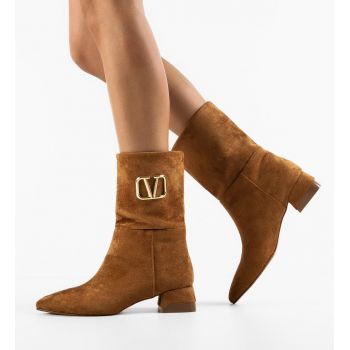 Botine dama Veldy Camel