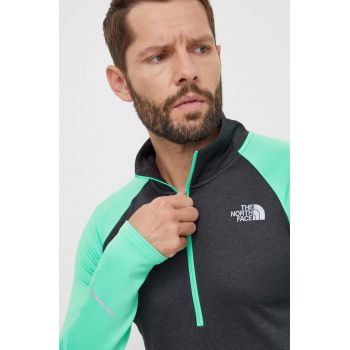 The North Face hanorac culoarea verde, modelator