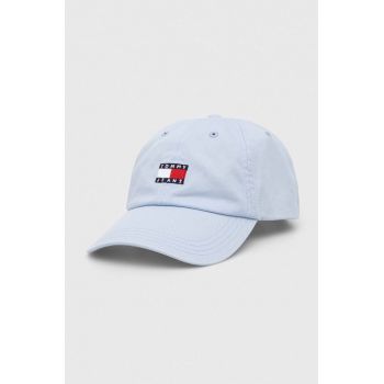 Tommy Jeans șapcă de baseball din bumbac cu imprimeu AW0AW15848