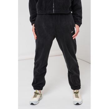 Pantaloni din material fleece cu tehnologie Therma-Fit si snururi de ajustare pentru antrenament