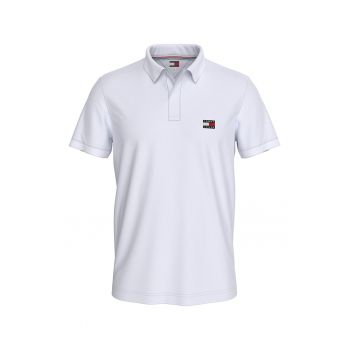 Tricou polo din bumbac cu logo pe piept