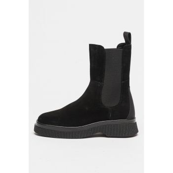 Ghete Chelsea de piele intoarsa Sandi