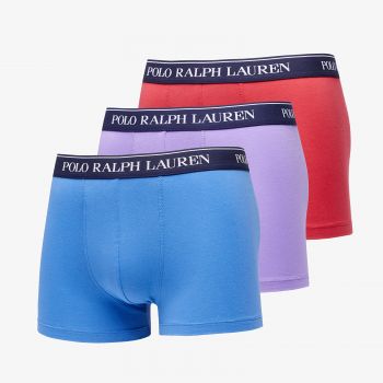 Ralph Lauren Stretch Cotton Classic Trunk 3-Pack Blue/ Purple/ Red