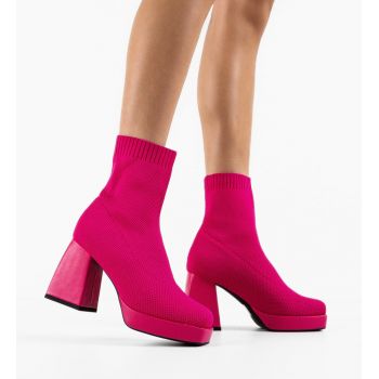 Botine dama Julie Fuchsia