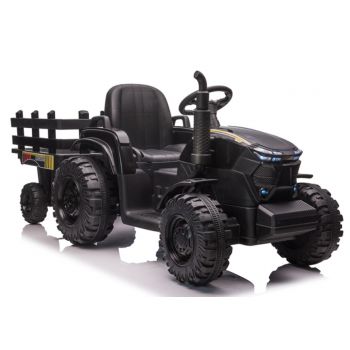 Tractor electric 12V cu telecomanda si remorca Nichiduta Agriculture Black