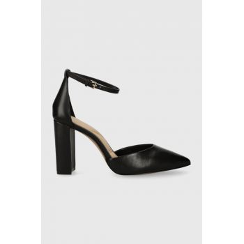 Aldo pantofi de piele FAITH culoarea negru, cu toc drept