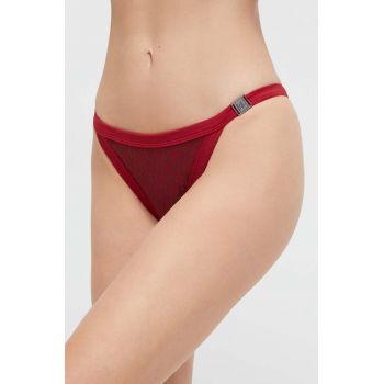 Karl Lagerfeld bikini brazilieni culoarea rosu