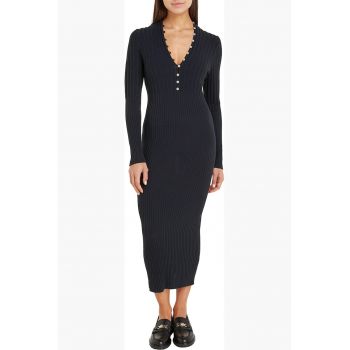 Rochie midi cambrata si striata