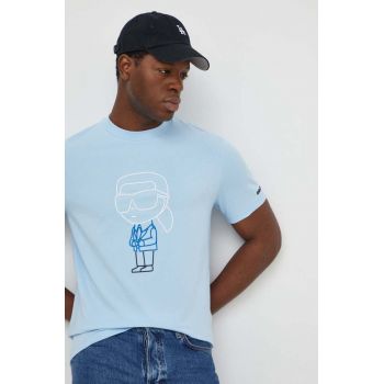 Karl Lagerfeld tricou bărbați, cu imprimeu 541221.755401